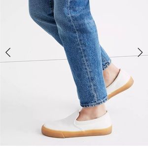 madewell mens sidewalk slip on in canvas